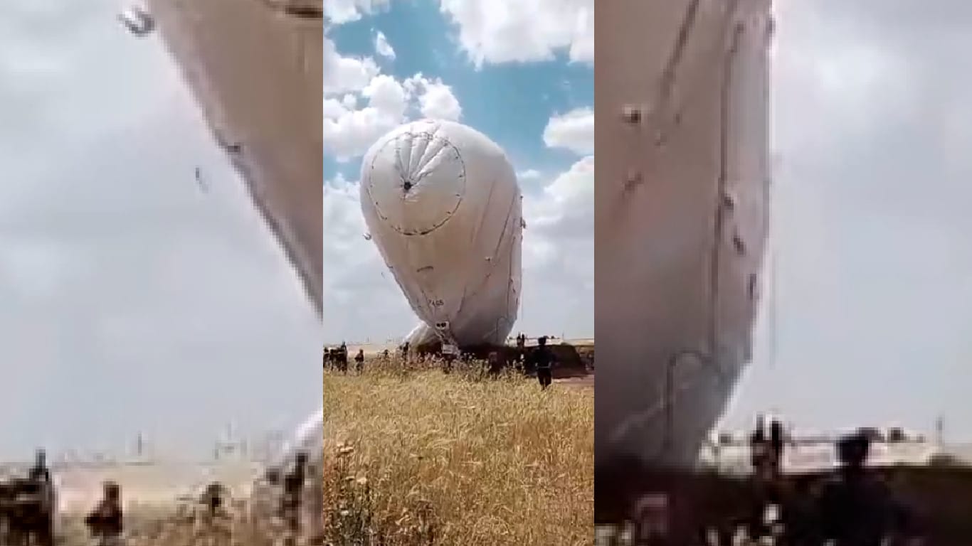 US ASRR aerostat downed in Syria