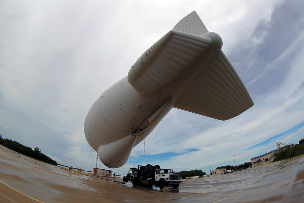 TARS aerostat over Cudjoe Key, Florida