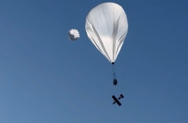 HAPS with strike drone launched somewhere in Ukraine